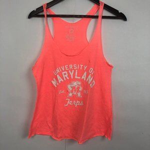 Neon Pink University of Maryland Loose Print Tank